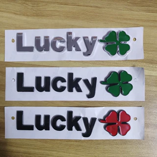【幸运】Lucky四叶草字母标博越L外饰改装车尾标贴车载