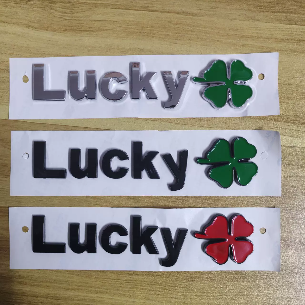 【幸运】Lucky四叶草字母标博越L外饰改装车尾标贴车载