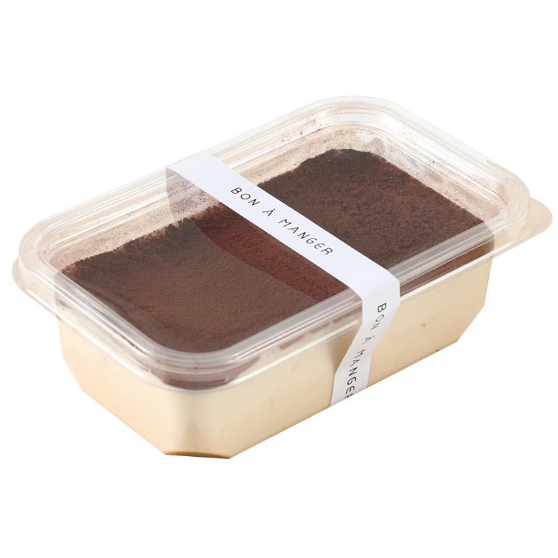 350ml caja de torta mousse rectangular leche de soja horneado West Point fruta paquete desechable