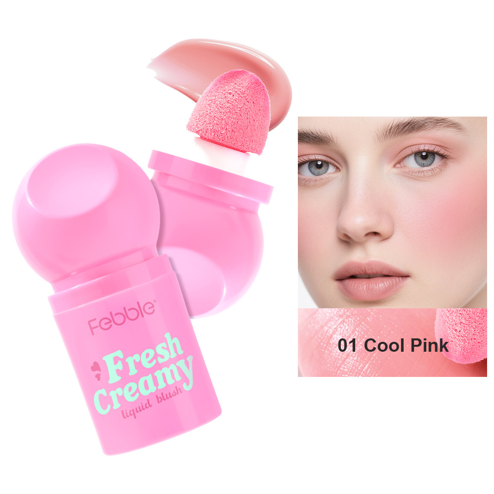 Febble Beauty Cross-border exclusivamente para rubor líquido de larga duración de alto brillo, reparación natural al por mayor FBC063