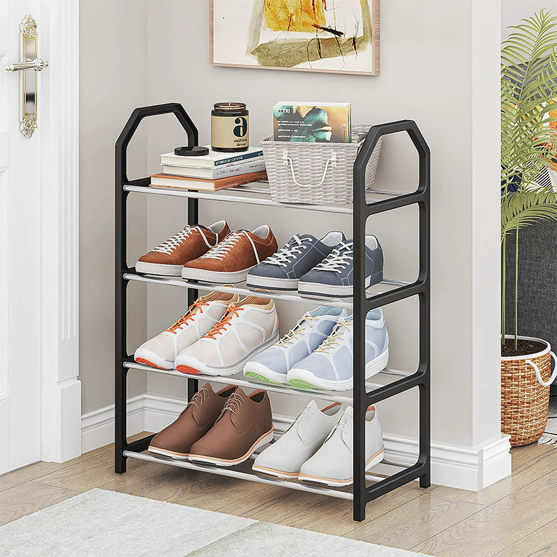 Stainless Steel Shoe Cabinet Multi-tier Shoe Rack Budget from Yomiego