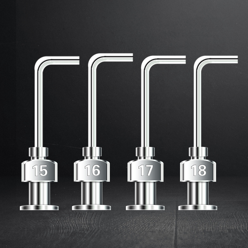 弯头90°度总长37mm管长25mm点胶不锈钢针头一次性注射器针头平口