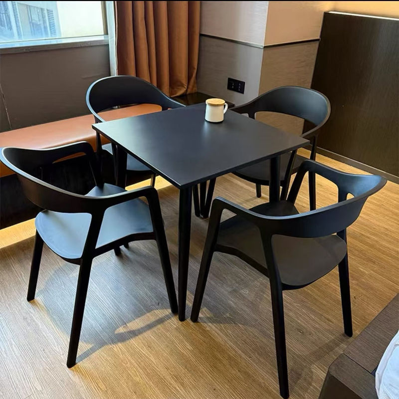 简约碳钢小圆桌椅组合阳台休闲洽谈桌休息区户外奶茶店室外摆餐桌|undefined