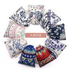 Direct Sale of Strap Pouch Manufacturer, Blue and White Porcelain Drawstring Hemp Bags, Wholesale for Bodhi Beads, Jewelry, Spices, Herbs, Small Strap Pouch