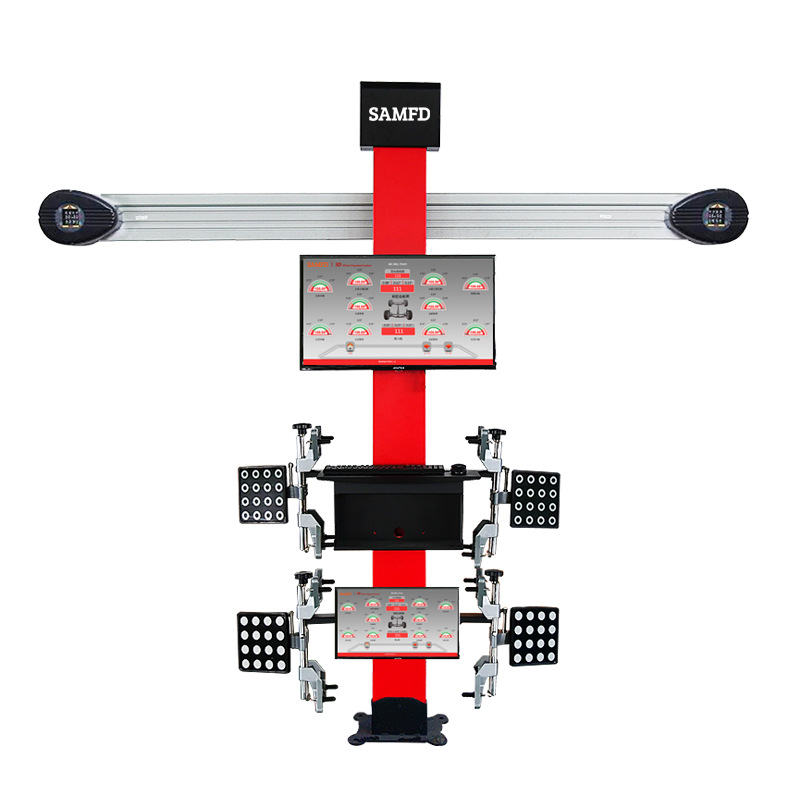 Venta directa de fábrica de SAMFD localizador de cuatro ruedas 3D equipo de posicionamiento de cuatro ruedas de precisión inspección de mantenimiento de neumáticos de automóvil