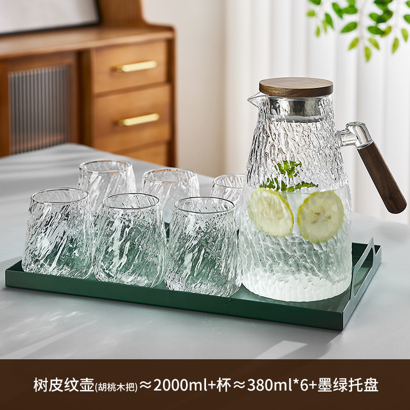 日本製コールドケトルガラス高温耐性食品グレード家庭用夏冷蔵庫コールドケトル大容量冷たい熱湯カップ|undefined