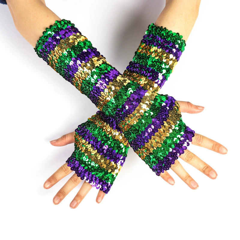 Эластичные ногти Sequins, рукава, перчатки, ( торговля), оптовая продажа, без пальцев