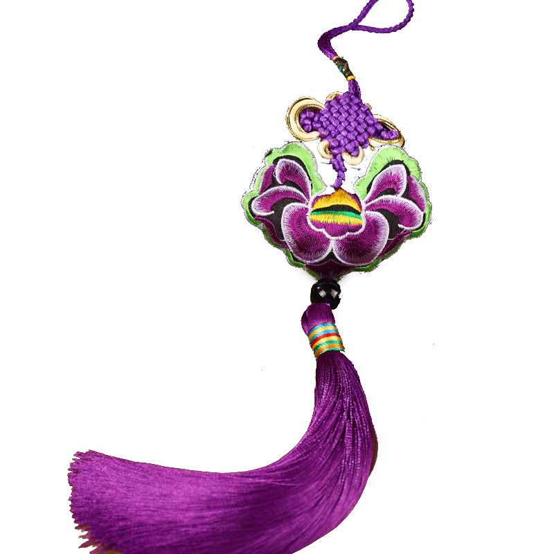 Bolsita bolsita bolsita bolsa vacía estilo antiguo chino coche de alta gama osmanthus perfumado colgante bolso Hanfu hecho a mano bordado