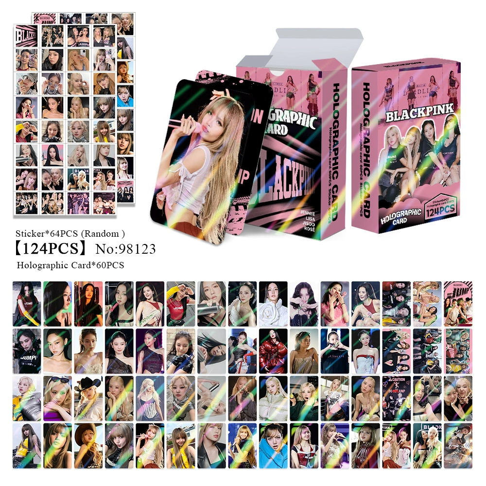 New Model Exclusively for Foreign Trade: 124 Holographic Cards, Total Chain Gidle Str Bptwice Celebrity Merchandise Lomo Small Cards