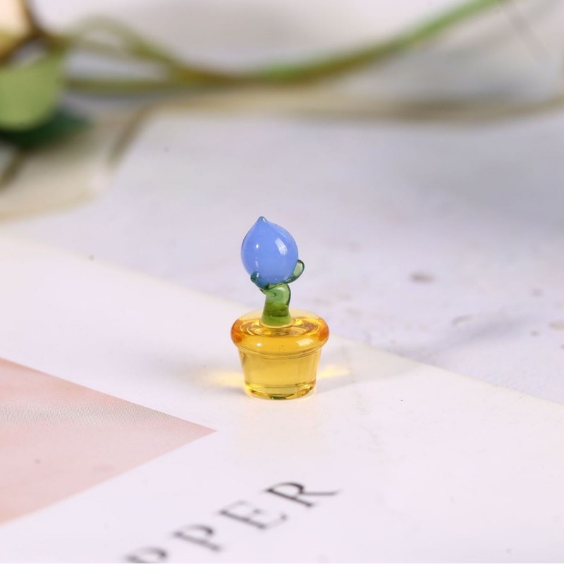 ガラスサボテンデスクトップ装飾品ガラスクリエイティブギフトリビングルームの装飾デスクトップ工芸品ミニ装飾品|undefined