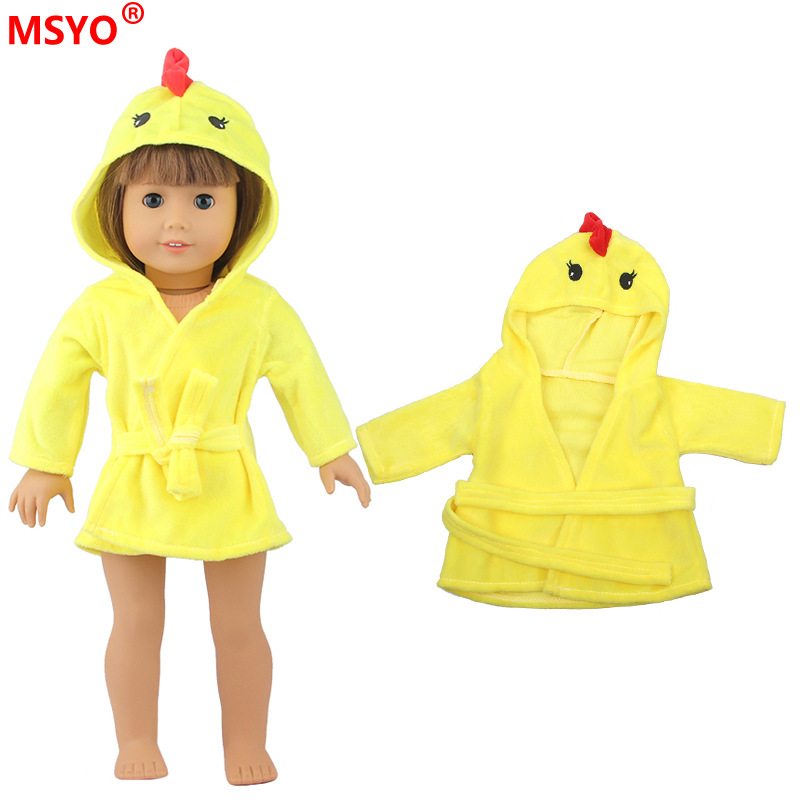 18 pulgadas American Girl muñeca pijamas 43cm xiafu muñeca ropa traje muñeca lindo camisón Pijamas