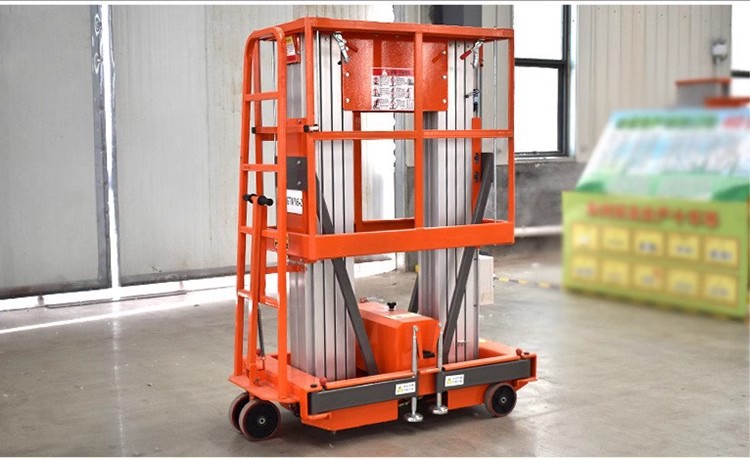 Aluminum Alloy Lift Platform 14m Mobile Single/Double Column Aluminum Alloy Aerial Work Vehicle Cross-Border Export Supply