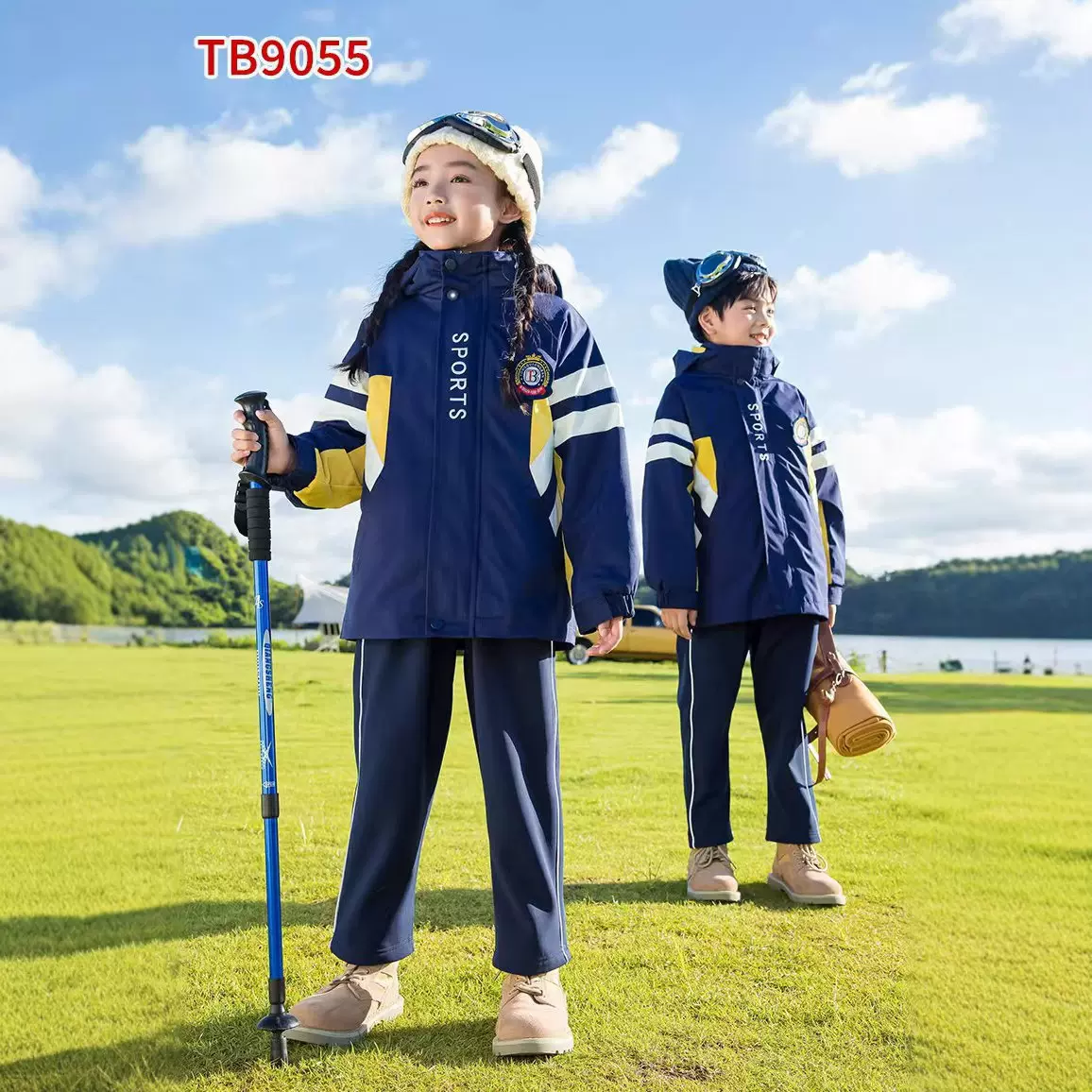 小学生校服班服幼儿园园服儿童两件套冲锋衣摇粒绒可拆内胆保暖