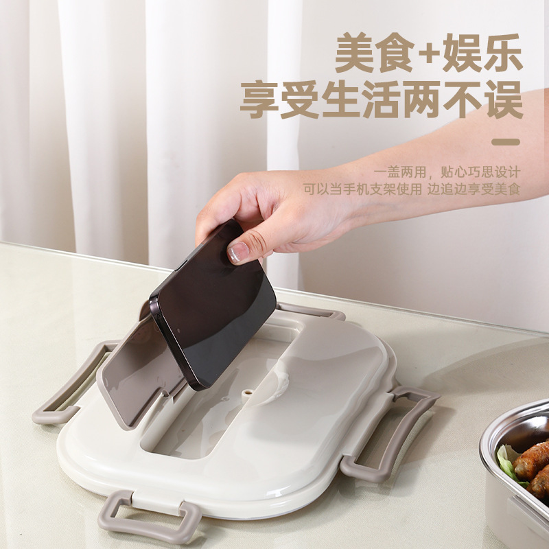 316ステンレス弁当箱保温サラリーマン蓋付き加熱弁当箱学生食堂専用分格携帯|undefined