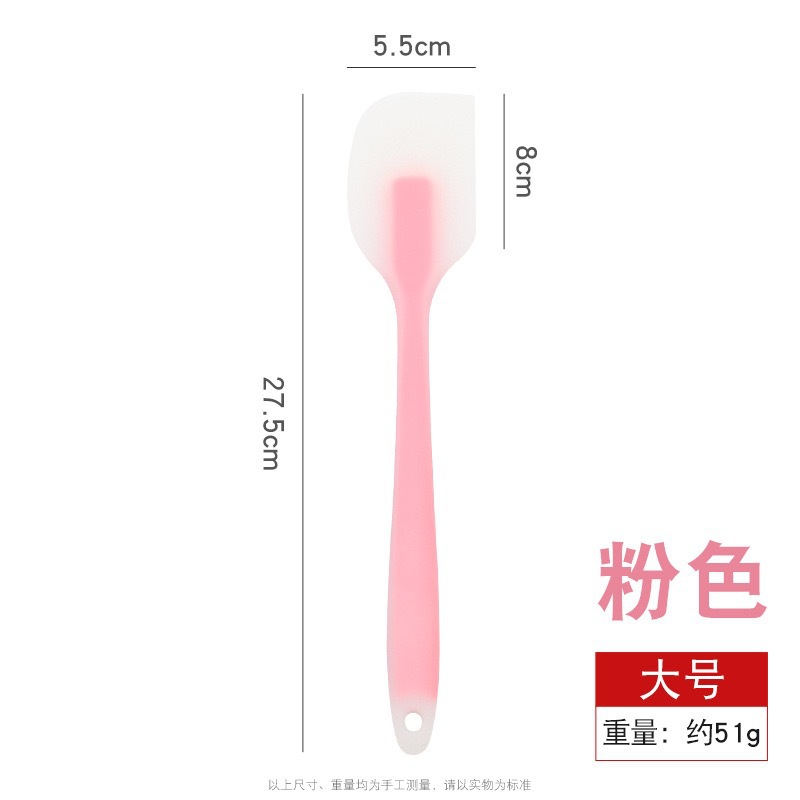 Raspador de silicona translúcido todo en uno para hornear pastel resistente a altas temperaturas de grado alimenticio raspador de crema cuchillo de mantequilla espátula de mermelada