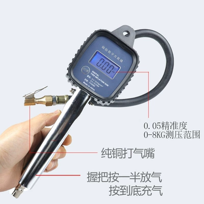 Tire Nanny Tire Pressure Gauge Tire Inflation Gauge High-Precision Air Pressure Gauge Digital Digital Display Tire Pressure Gun Inflation Gauge Air Pump (Air pressure gauge/tire pressure gauge) - large-screen-digital-tire-pressure-gauge-one-year-warranty