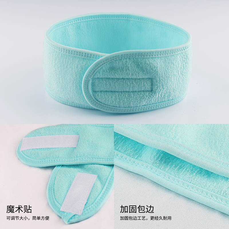 Transfronterizos de belleza femenina maquillaje Velcro banda de cabello yoga lavado facial banda de cabello salón de belleza spa toallas para el cabello