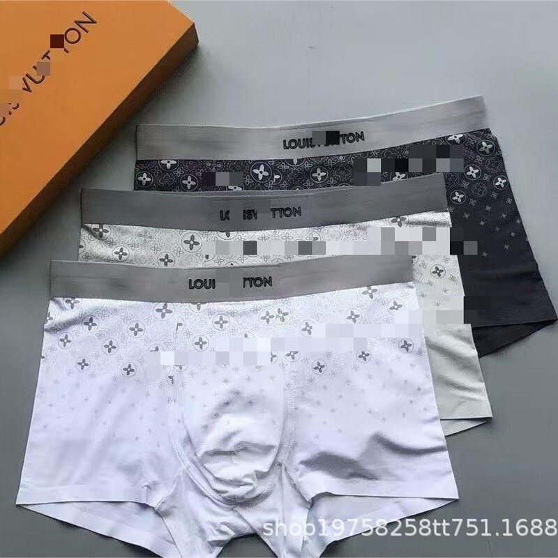 Cross-Border Lujia High-Quality Modal Boxer Briefs Classic Presbyopic Stars Comfortable and Breathable Men's Underwear Boxers