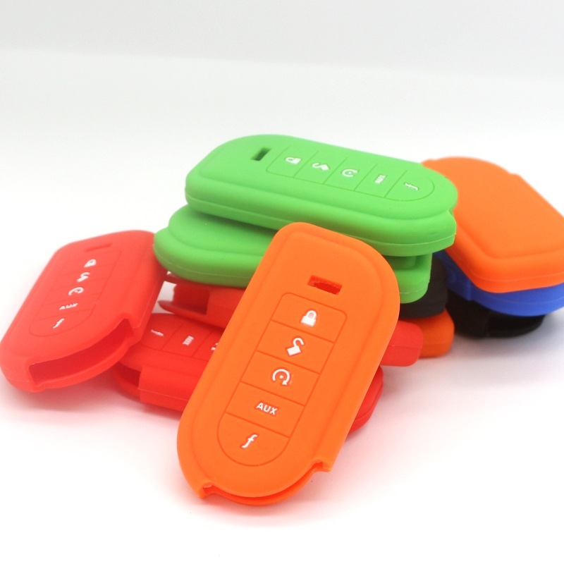 Russian protective cover car key cover silicone anti-theft device protective cover multi-color factory spot
