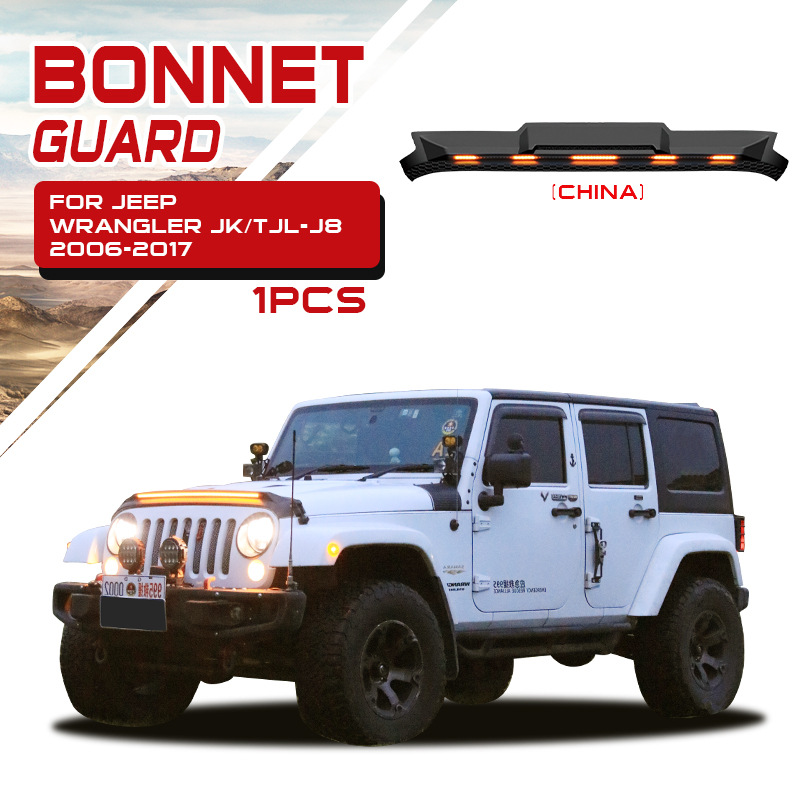Tenxinrui adecuado para JEEP Shepherd JLJK con luz arenisca bloque trasero modificado coche protector de lluvia Accesorios