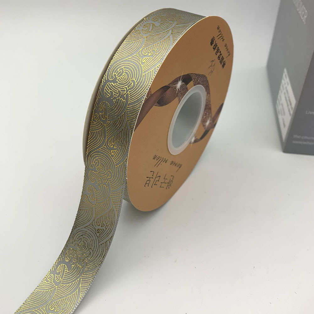 Nuevo estilo barra bandeja cinta dorada vintage mar patrón ola totem caja de regalo embalaje hecho a mano cinta fábrica al por mayor