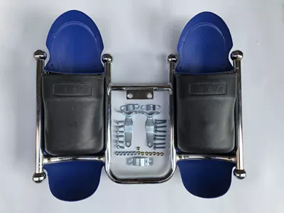 Motorcycle Bumper Frame with Motorcycle bumper - white-iron-blue-windshield-without-cover