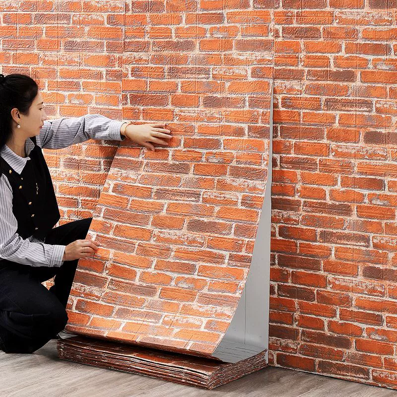 3D самоклеящиеся панели для декоративной стены, 35×38.5 см или 70×77 см, кирпичный и декоративный узор, на заказ