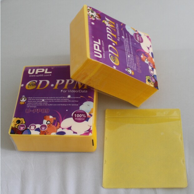 厂家批发光盘PP袋 DVD/VCD双片装光盘袋 光盘保护袋 100个/包
