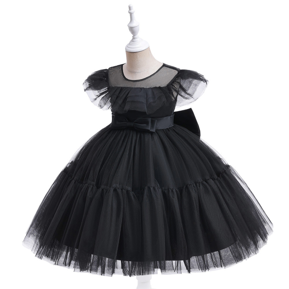 Los niños se visten Día de los niños de rendimiento traje pequeño y mediano de los niños pettiskirt vestido de cumpleaños de niña de flores vestido de princesa