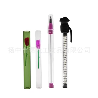 厂家直销玻璃烟管 高透明通用型多规格尺寸高硼硅耐热玻璃吸管
