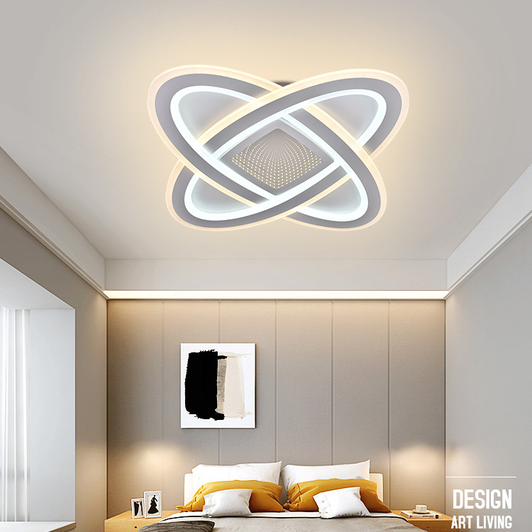 Transfronterizos dedicados a Zhongshan lámparas controlador remoto inteligente 2.4G lámpara moderna de montaje abierto para hogares 190W lámpara LED de techo