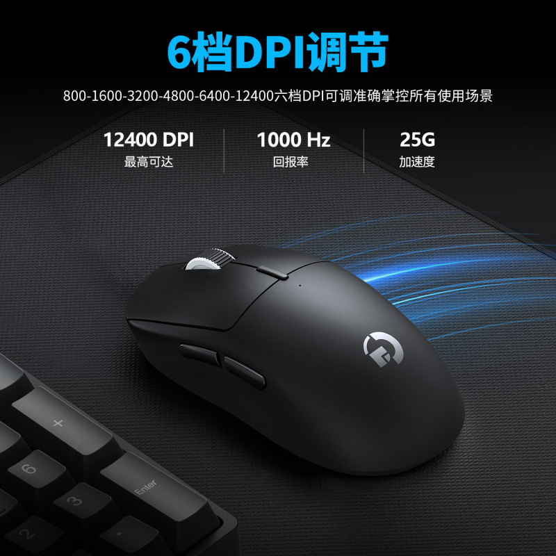 ゴノのGPW-IIの無線ゲームのマウスのでたらめな王の同項の軽量化のデスクトップのコンピュータのネットカフェの電気競争のマウス|undefined
