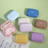 Новый милый мультфильм ученик коробка контактные линзы ПАРА Коробка двойной ящик для кормления ящик для хранения WL520