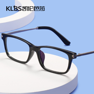 新款复古方框平光镜 经典小框防蓝光眼镜男女通用百搭近视镜批发|ms