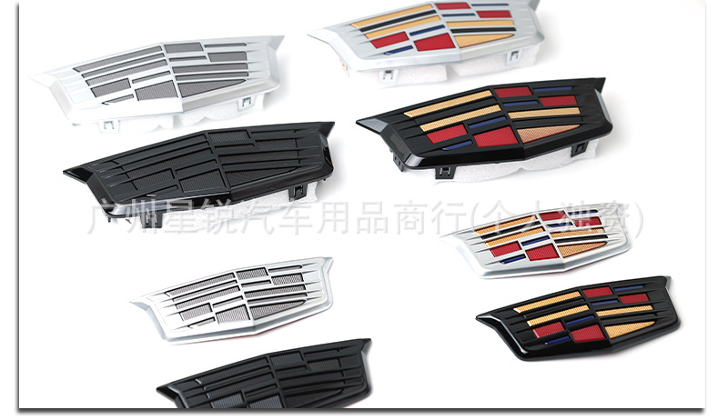 Cadillac Ct6 Front and Rear Emblems, Cadillac Ct6 Modified Front Grille Emblem, Rear Trunk Sticker