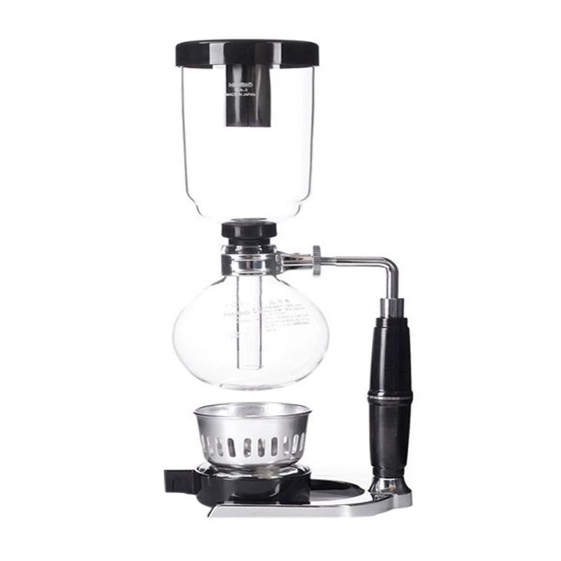 #Hand grinding Hario siphon coffee maker machine boiling high temperature resistant glass moka pot filter hand-written set