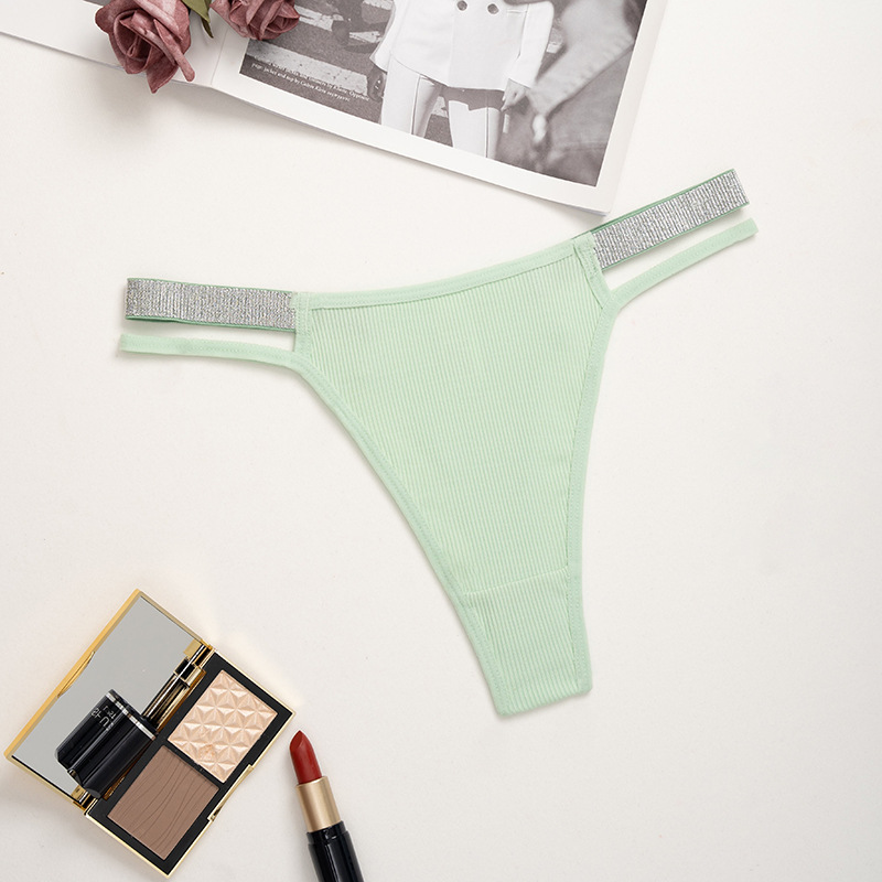 Women's Gender Color Block Sexy Nylon All Seasons Low Waist Thong Panties Panties