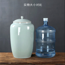哥窑茶叶罐大号特大陶瓷密封罐 储存普洱茶罐茶叶缸饼装家用
