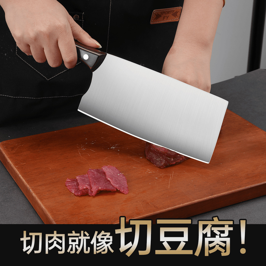 Cuchillo de cocina afilado cuchillo de cocina mango de madera cuchillo de corte doméstico cuchillo de cocina cuchillo de cocina de acero inoxidable