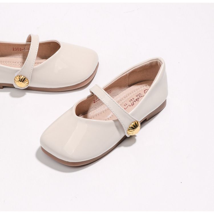 Girl's Basic Vintage Style Solid Color Square Toe Flats display picture 2