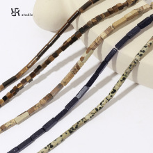 新中式复古风天然寿山石手链项链diy饰品隔珠隔片散珠材料配件