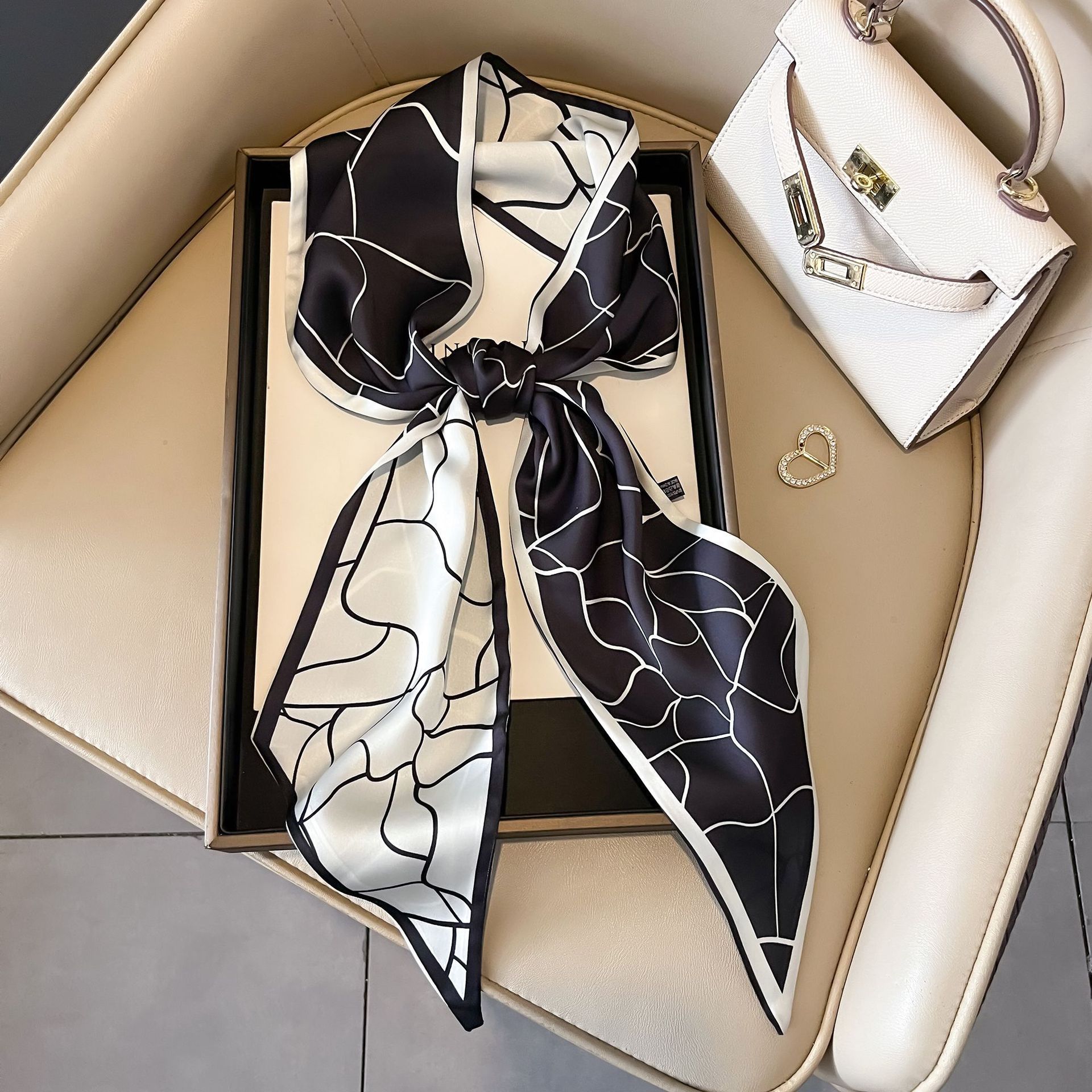 Nuevo caju pequeño cinturón de bufandas onduladas caju multifuncional cinturón de pelo de alta calidad bufandas profesionales