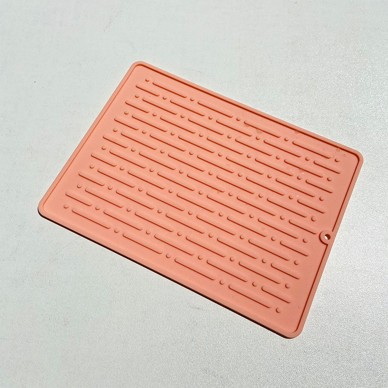 Kitchen Water Draining Pad Silicone Placemat Plate Large Water Filter Pad Chopping Board Non-Slip Mat Anti-Scald Pan Mat Home Coaster