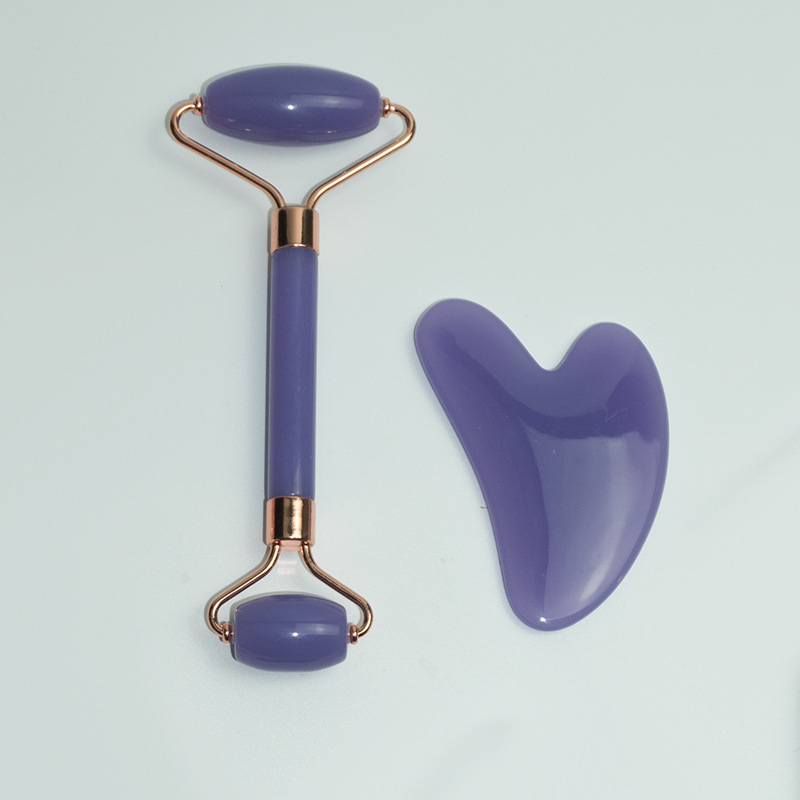 Cara transfronteriza cara cara cara de acero inoxidable tablero de masaje rodillo masajeador en forma de corazón ojos belleza meridiano varilla de belleza varilla de belleza