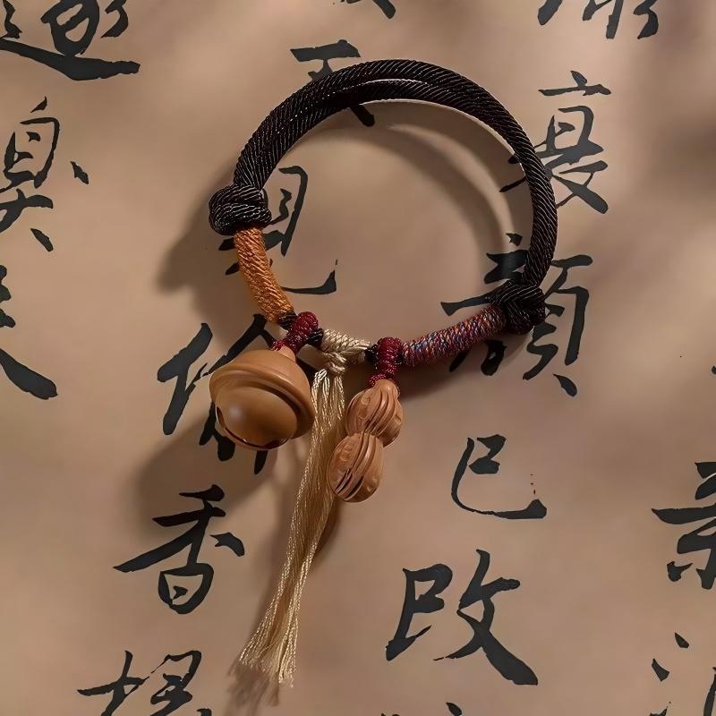 新中式手绳 桃木手绳 护身手绳宝宝女儿童国风爆款男本命年防惊吓|undefined