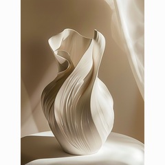 セラミック花瓶回転美的装飾品ハイエンドリビングルーム玄関デスクトップダイニングテーブルドライフラワー装飾Amazon