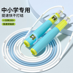 沙专业式跳绳小学生专用考试6-12岁竞速轻便不打结双轴承可写姓名