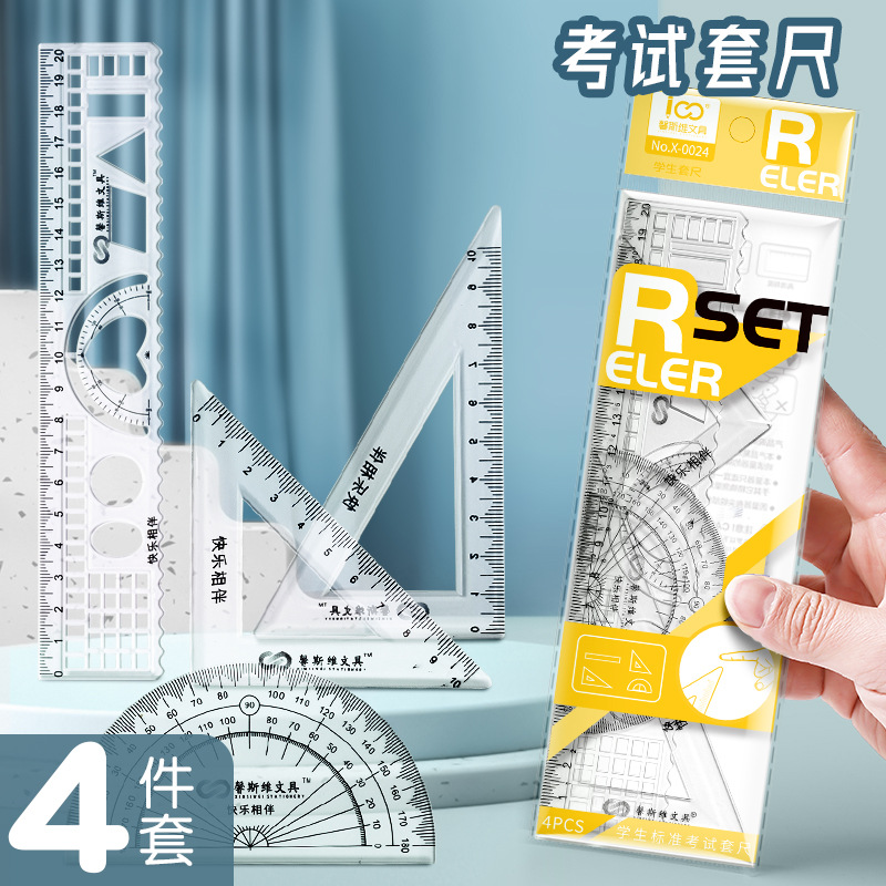 Regla Regla geométrica multifuncional Regla triangular Regla de medición Función de examen de estudiante