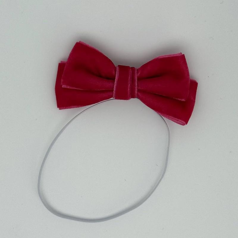 Labubu ラブブリボンヘッドバンドビッグレッドキャンディーカラーのリボンヘッドバンド人形ピンクヘッドバンドアクセサリー|undefined