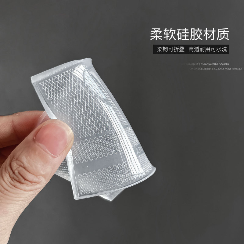 超薄蕾丝硅胶美甲模具浮雕白色花边图案甲油胶填充磨具易脱模工具|undefined